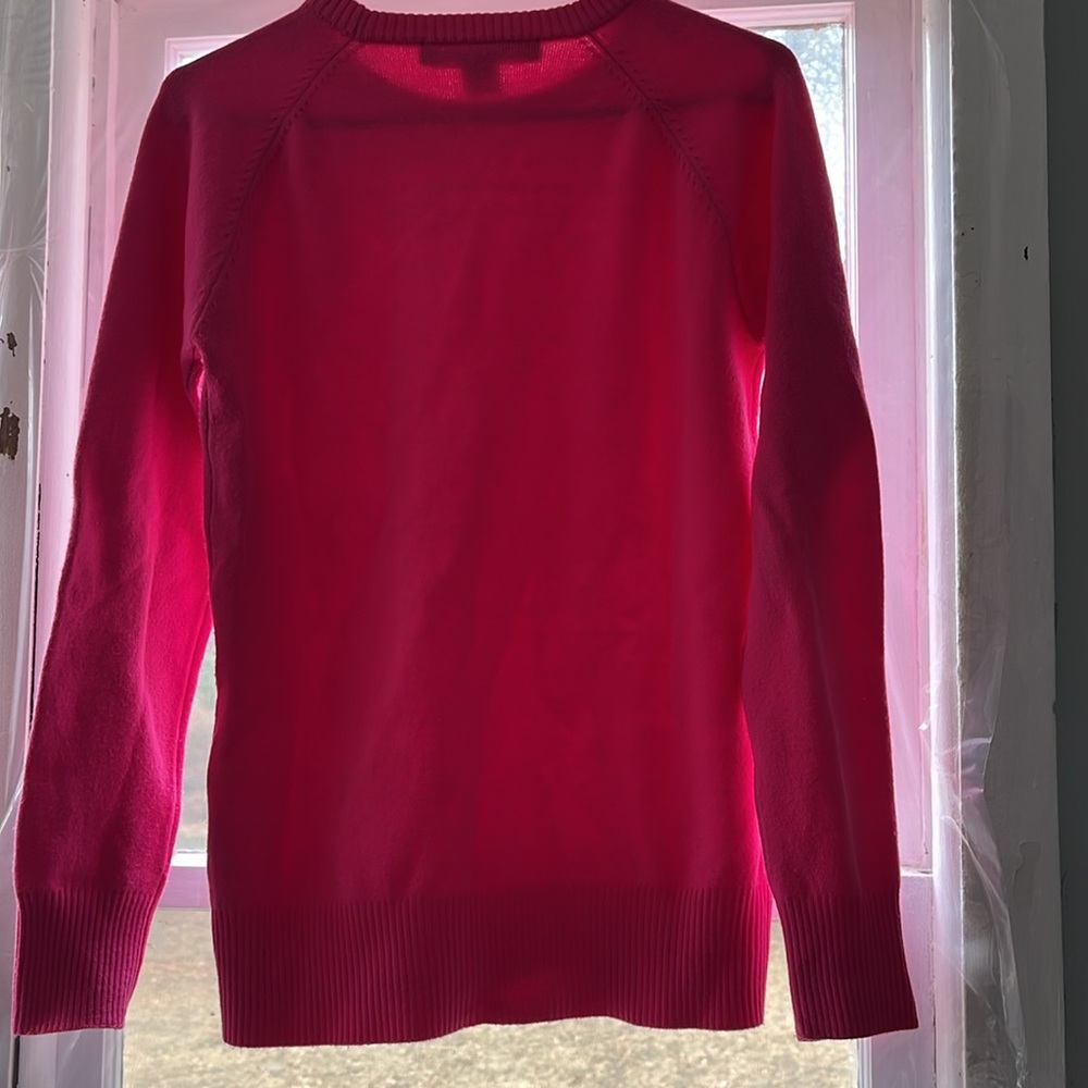 Vibrant Pink Crew Neck Sweater - Picture 3 of 3